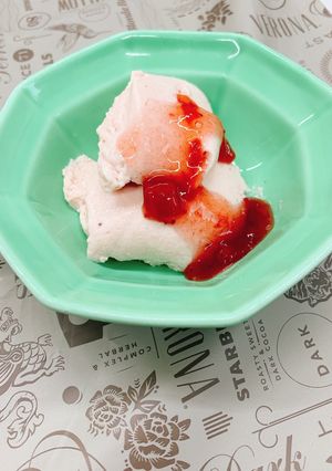 【病院】いちごジャムムース【おやつ】-レシピのメイン写真