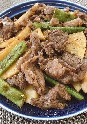 簡単☆牛肉とタケノコの炒め物-レシピのメイン写真