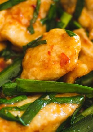 簡単やわらか！鶏むねとニラの中華風炒め-レシピのメイン写真