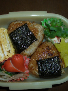 ●焼きおにぎり弁当 星の漬物●-レシピのメイン写真