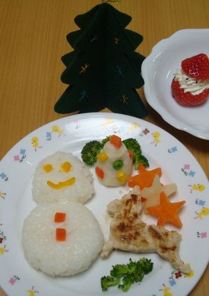 離乳食後期☆クリスマスプレート②-1-レシピのメイン写真