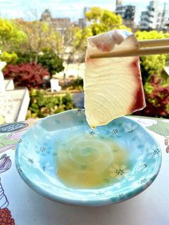 お刺身を塩ごま油で!-レシピのメイン写真
