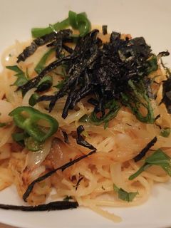 ホタテと炒め野菜のたらこスパゲティ-レシピのメイン写真