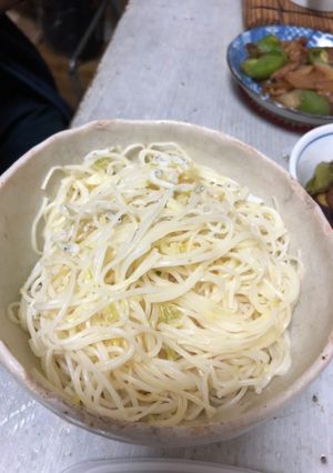 ニンニク香る！しらすペペロンスパうめん-レシピのメイン写真