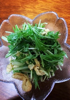 水菜と油揚げのサラダ-レシピのメイン写真