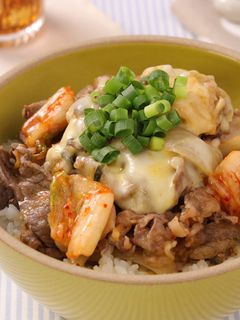 キムチチーズ牛丼-レシピのメイン写真