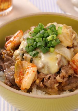 キムチチーズ牛丼-レシピのメイン写真