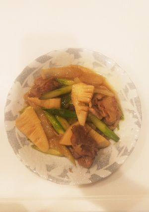 豚肉と筍とアスパラの中華風炒め-レシピのメイン写真