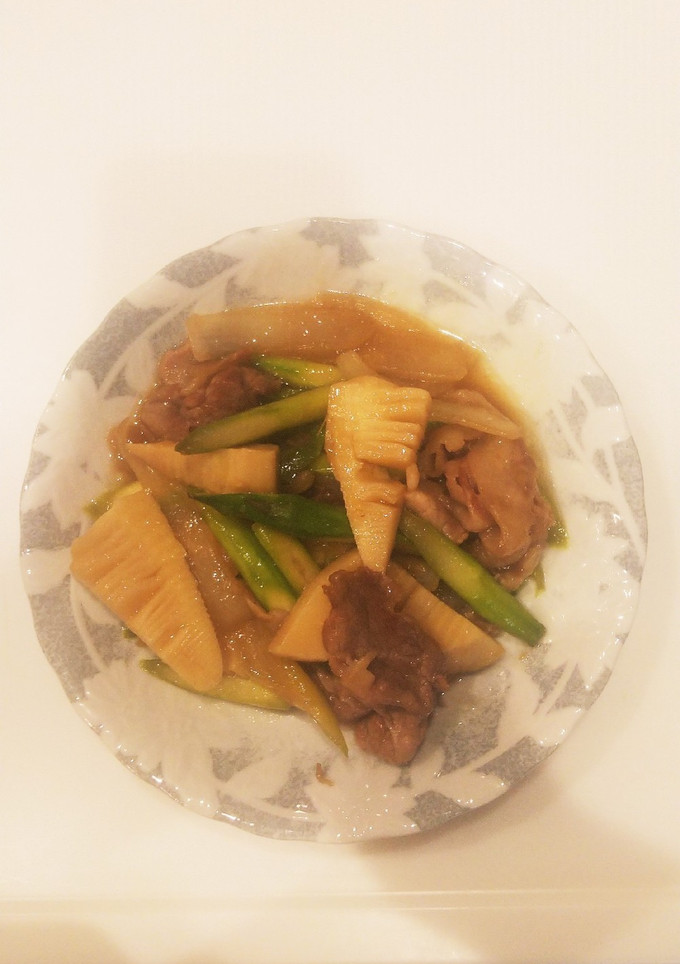 豚肉と筍とアスパラの中華風炒め-レシピのメイン写真