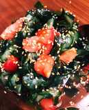 副菜に♪ワカメ、きゅうり、トマトの酢の物