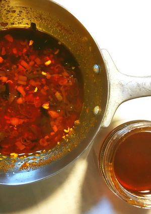 少量で適当な手作りラー油　浜納豆入り-レシピのメイン写真