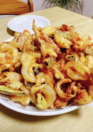 母の味♡新玉ねぎのかき揚げ-レシピのメイン写真