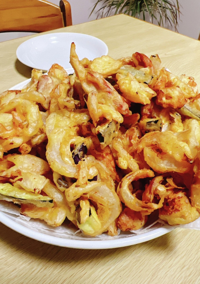 母の味♡新玉ねぎのかき揚げ-レシピのメイン写真