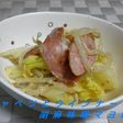 キャベツとウインナーの胡麻味噌マヨ和え