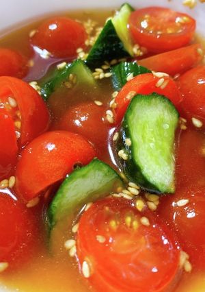 簡単トマトきゅうり-レシピのメイン写真