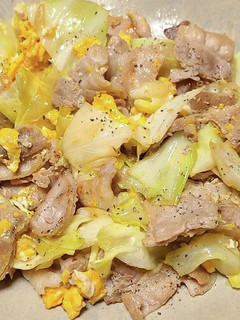 豚キャベツのふんわり卵生姜焼き-レシピのメイン写真