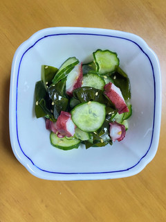 三陸産塩蔵わかめとタコときゅうりの酢の物-レシピのメイン写真