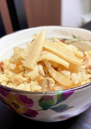 季節を味わう♡筍とエリンギの炊き込みご飯-レシピのメイン写真