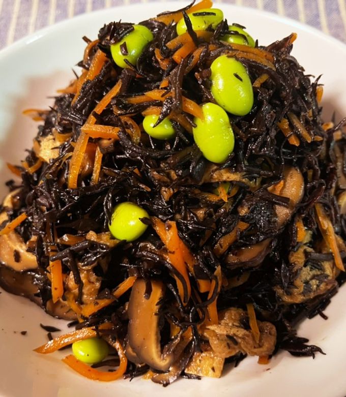 枝豆入りひじきの煮物 by ナス系 【クックパッド】 簡単おいしい