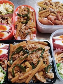 高校生息子、旦那、娘弁当(4/19)-レシピのメイン写真