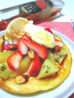 旬のフルーツdeごちそう★ホットケーキ♡-レシピのメイン写真