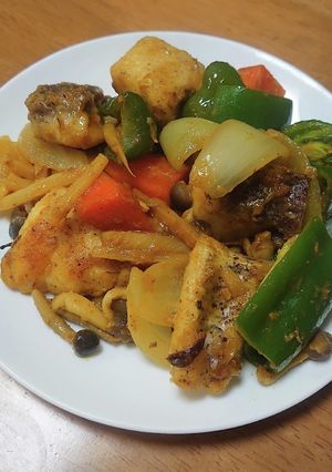 魚のカレー味噌炒め-レシピのメイン写真