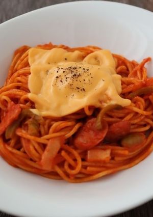 チーズナポリタン-レシピのメイン写真