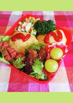 オムライスおにぎり弁当-レシピのメイン写真