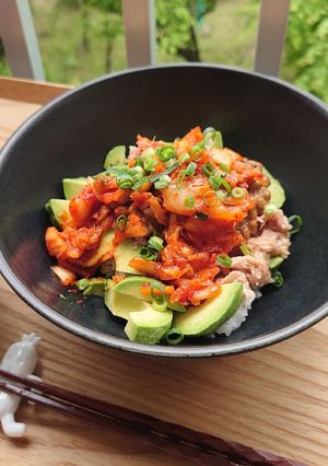 無敵丼(キムチ納豆ツナアボカド丼)-レシピのメイン写真