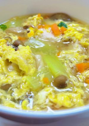ササミと野菜の卵スープ-レシピのメイン写真