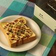 お好きな具材で♡簡単お好み焼き風トースト
