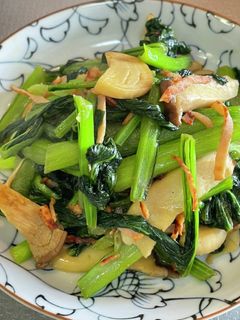 #小松菜のささっと#カレー粉炒め-レシピのメイン写真