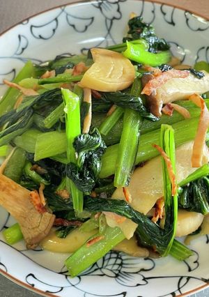 #小松菜のささっと#カレー粉炒め-レシピのメイン写真