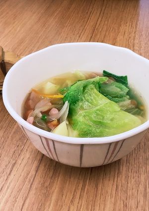 【大崎市】レタスのスープ【学校給食】-レシピのメイン写真