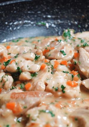 鶏もも肉のクリーム煮-レシピのメイン写真
