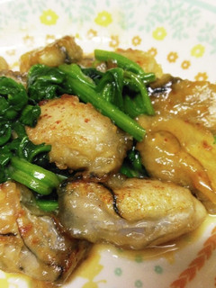 ほうれん草とかきのバターソテー-レシピのメイン写真