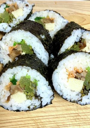 一苦労の山菜海苔巻き(^o^)-レシピのメイン写真