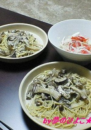 簡単♪きのこたっぷりクリームパスタ-レシピのメイン写真