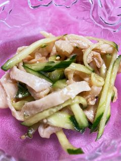鶏皮とキュウリの中華和え-レシピのメイン写真