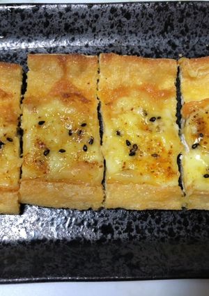 トースターで☆油揚げの七味マヨネーズ焼き-レシピのメイン写真