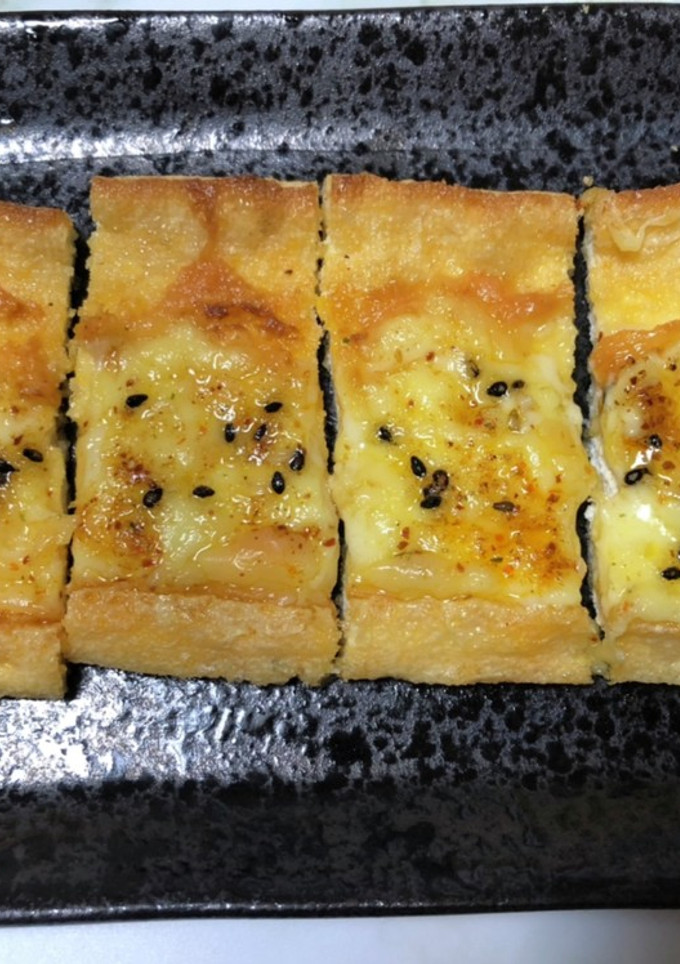 トースターで☆油揚げの七味マヨネーズ焼き-レシピのメイン写真