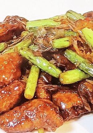 力が漲る！豚レバーとニンニクの芽の炒め-レシピのメイン写真