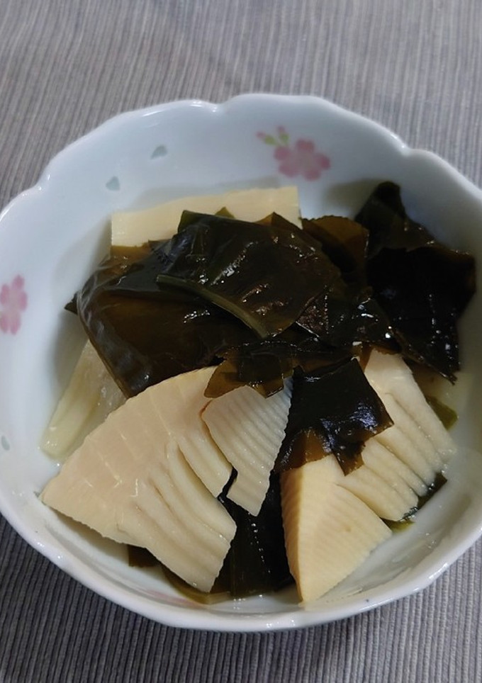 栄養たっぷり♩わかめと竹の子の煮物-レシピのメイン写真
