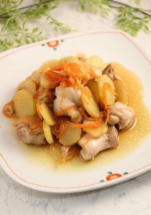 簡単！黒酢生姜焼き　鶏ももブロッコリー-レシピのメイン写真