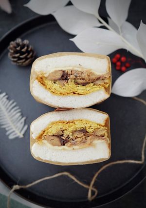 サバ缶で簡単 カレーキャベツサンドイッチ-レシピのメイン写真