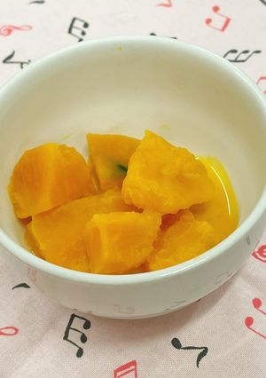 離乳食☆かぼちゃのミルク煮-レシピのメイン写真