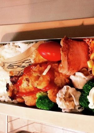 高校生弁当覚え書き1 ピカタ弁当　-レシピのメイン写真