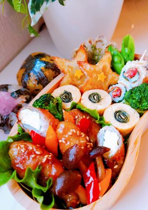 女子学生のお弁当(2022.4.20)-レシピのメイン写真