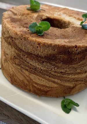 コーヒーマーブルシフォンケーキ-レシピのメイン写真