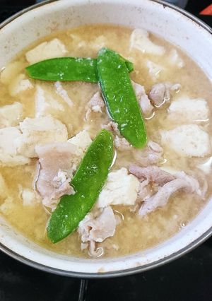 全部っ残り物のお味噌汁(笑)-レシピのメイン写真